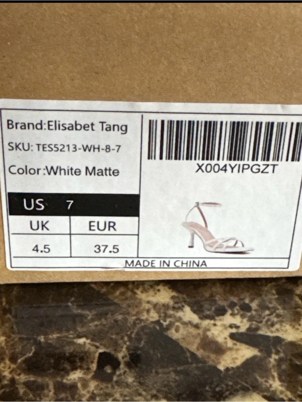 Women’s White Strappy Mid Stiletto Heels